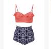 Women Personality Fashion Ruffles Plaid Floral Zebra Bikini Set Swimsuit For Trendsetters