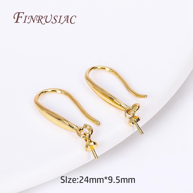 

Brass Thin Chain Ear Wire For Earrings Making Findings Trendy 18K Gold Plated Long Tassel Earwire DIY Fashion Jewelry For Women 1 pair