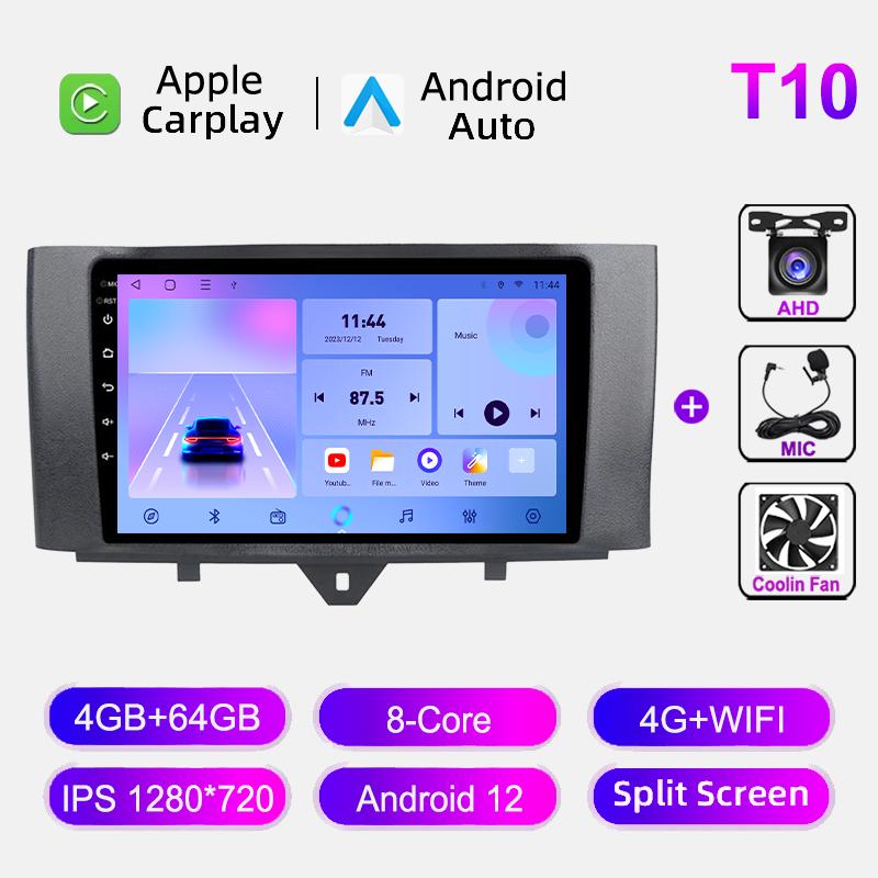 Navigation GPS Carplay For Mercedes Benz Smart Fortwo 2010-2015 Car Radio Android Auto Head Unit Multimedia Player No 2din DVD
