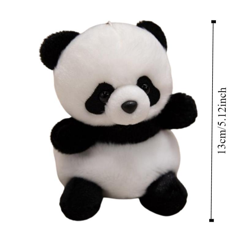 Stuffed Animals Mini Panda Doll Keychain Cute Pet Series Horse Plush Keyring  Kids Toy