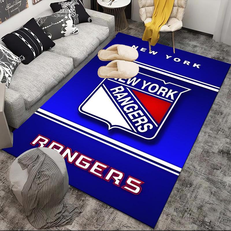 Rangers Hockey Area Rug Suitable for Indoor And Outdoor,Carpets for Kitchens, Homes, Offices, Living Rooms,Home Decor,Christmas Gift