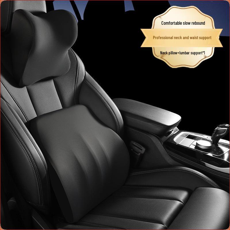 Premium Car Headrest & Lumbar Support Neck Pillow for Driver