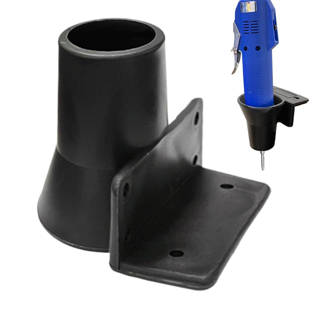 Screwdriver Holder Black ABS Storage Rack Cup Storage Mount Carpentry Accessories Electric Batch Stand Woodworking Tool