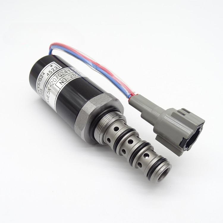 KWE5K-20/G24Y05 Hydraulic Pump Proportional Solenoid Valve with Line for Kato HD820/1023 Excavator Parts