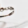Used Silver s925 mesh chain ring silver925 free size