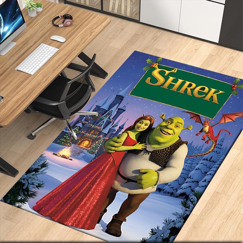 Shrek Bedruckter Teppich für Bürostuhl Wohnzimmer Schlafzimmer Küchenraum Dekoration Geschenke