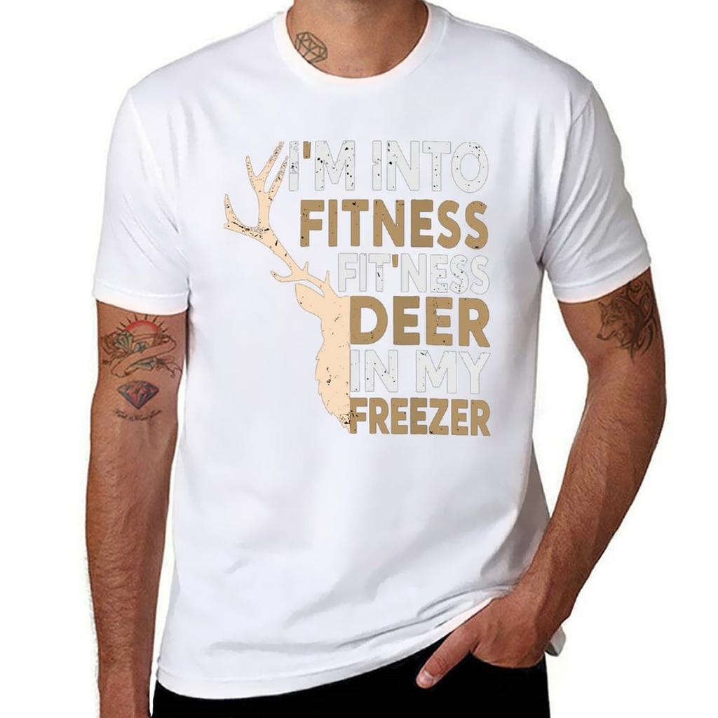 Im Into Fitness Fitness Deer In My Freezer Deer Season Hunting Season Tshirt Plus Size Nonshrink Tshirt