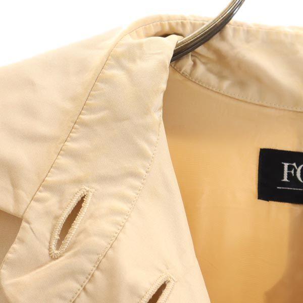 FOXEY Made In Japan Silk Long Coat F Beige Women Used