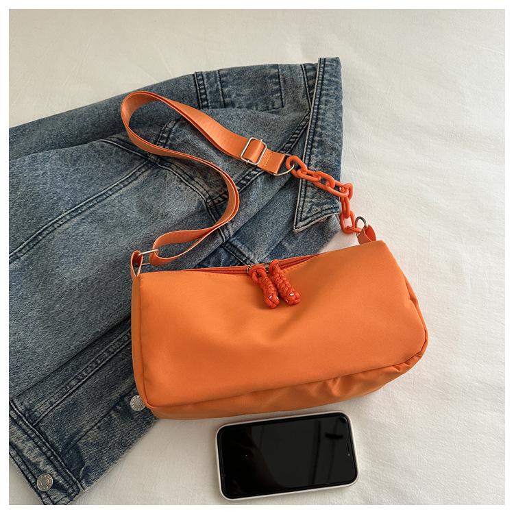Korean Style Oxford Cloth Shoulder Bag Fashion Casual Square Crossbody Purse Simple Large Capacity Commuter Handbag CLE