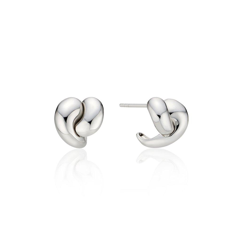 Etreve Silver (W) Tail Duet Love Earrings Hl2E4B207W9Xxx