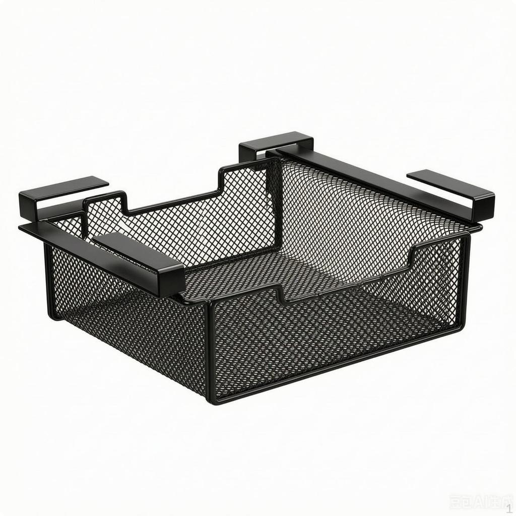 Under Shelf Hanging Storage Basket SpaceSaving Undershelf Metal UnderCabinet