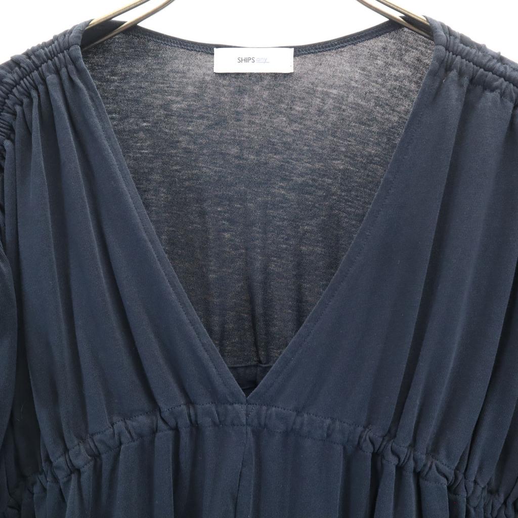 SHIPS any French sleeve V-neck, Shoulder Gathered, Drawstring, Tiered one piece Women Used