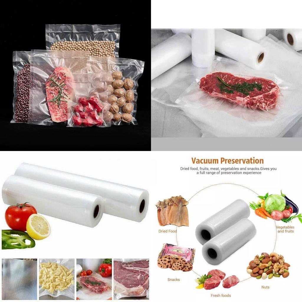 Food Storage Vacuum Bags With Sealing For Freshness Preservation And Compression