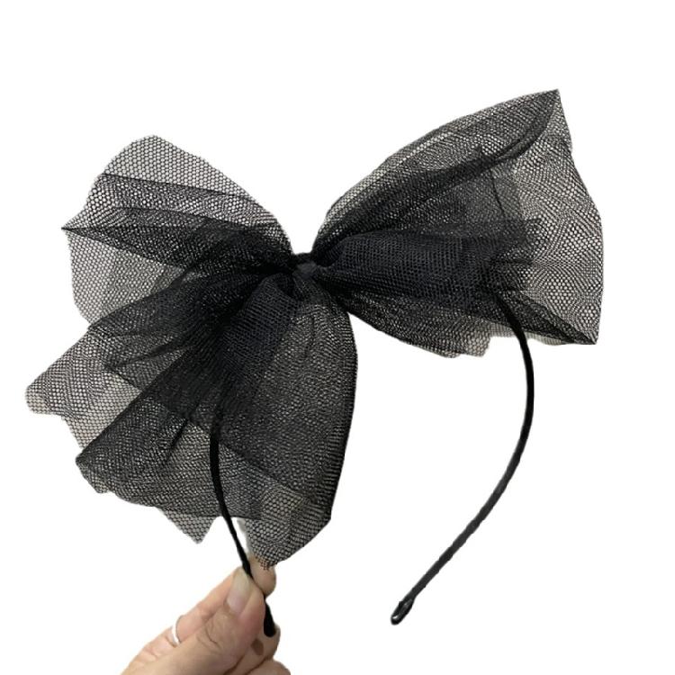 

Vintage Gothic Lace Bow Headband Womens Headpiece Wedding Halloween Headwear 1