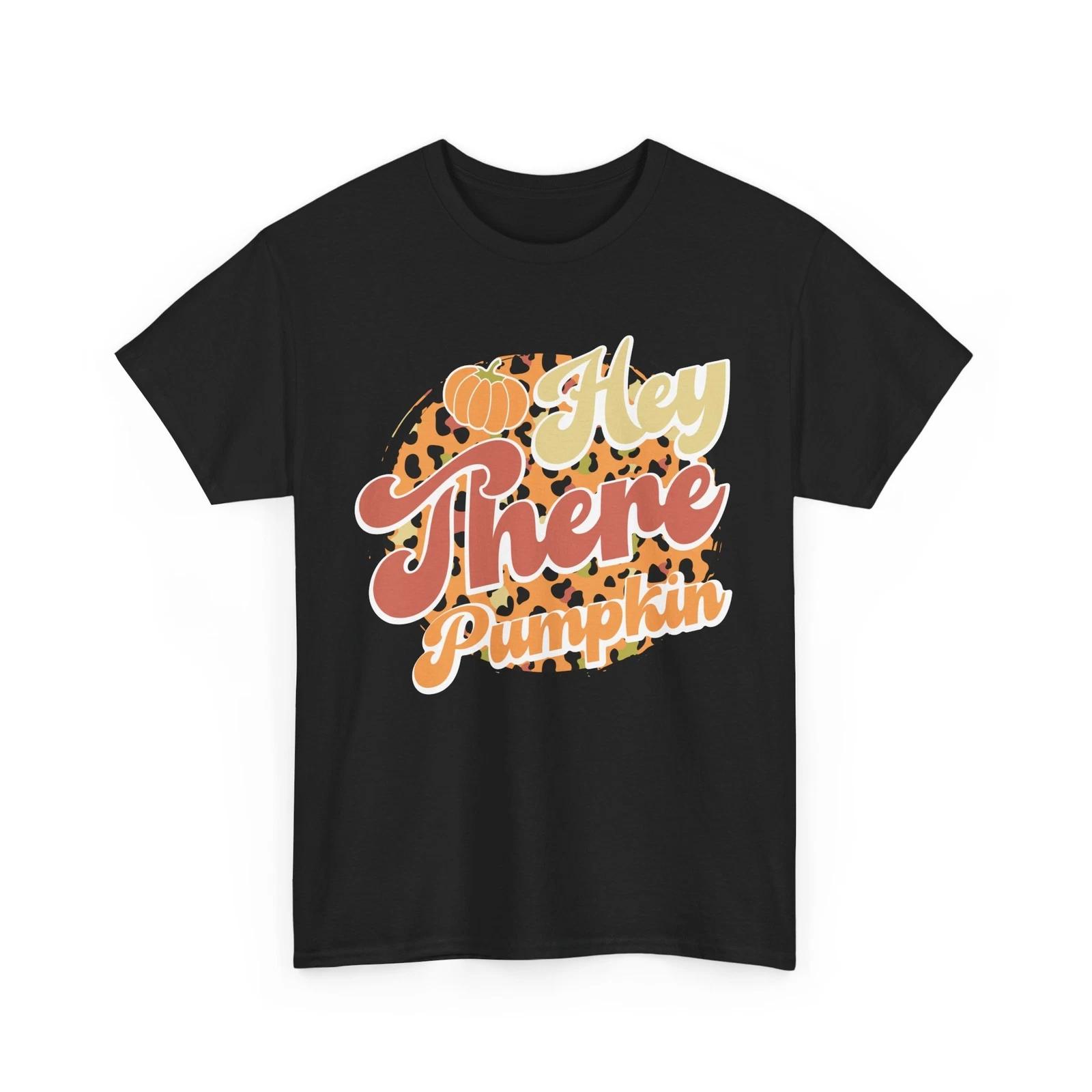 Fall Aesthetic T-Shirt | Autumn Tee | Hey There Pumpkin Leopard fall Shirt 2XL