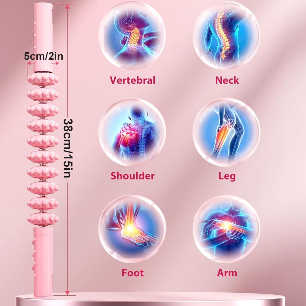 1Pcs   Bendable Muscle Roller Stick Multi-Function Fascial Massage Cellulite Removal Lymphatic Circulation Sore Muscle Relief
