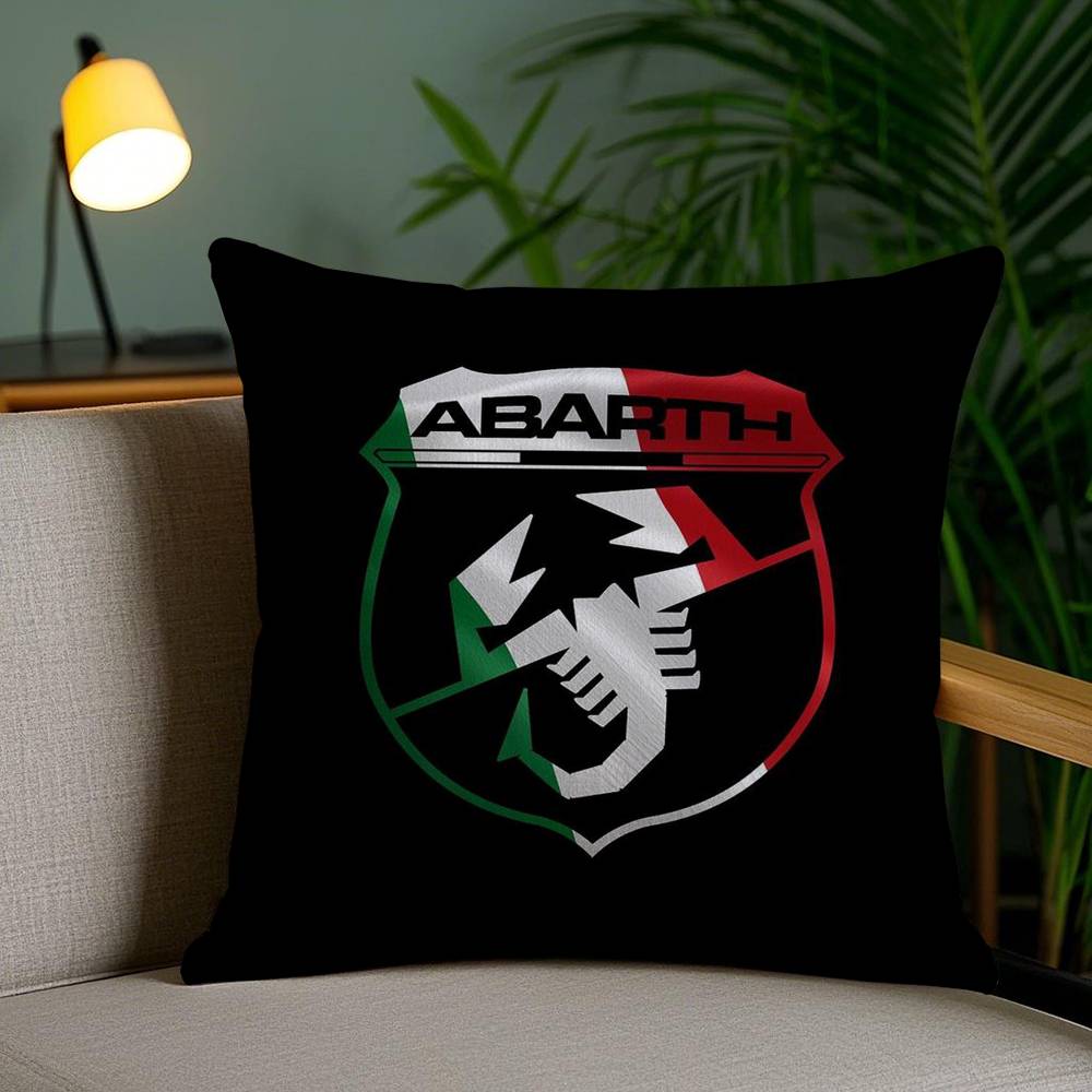 A-Abarth Scorpion Pillow Case Home Dorm Chair Back Short Plush Double-Sided Printing Office Nap Time Cushion Cover