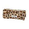 Corduroy Pencil Pouch With Spacious Compartment Student  Organizer Washable Cosmetic Bag For Daily Use