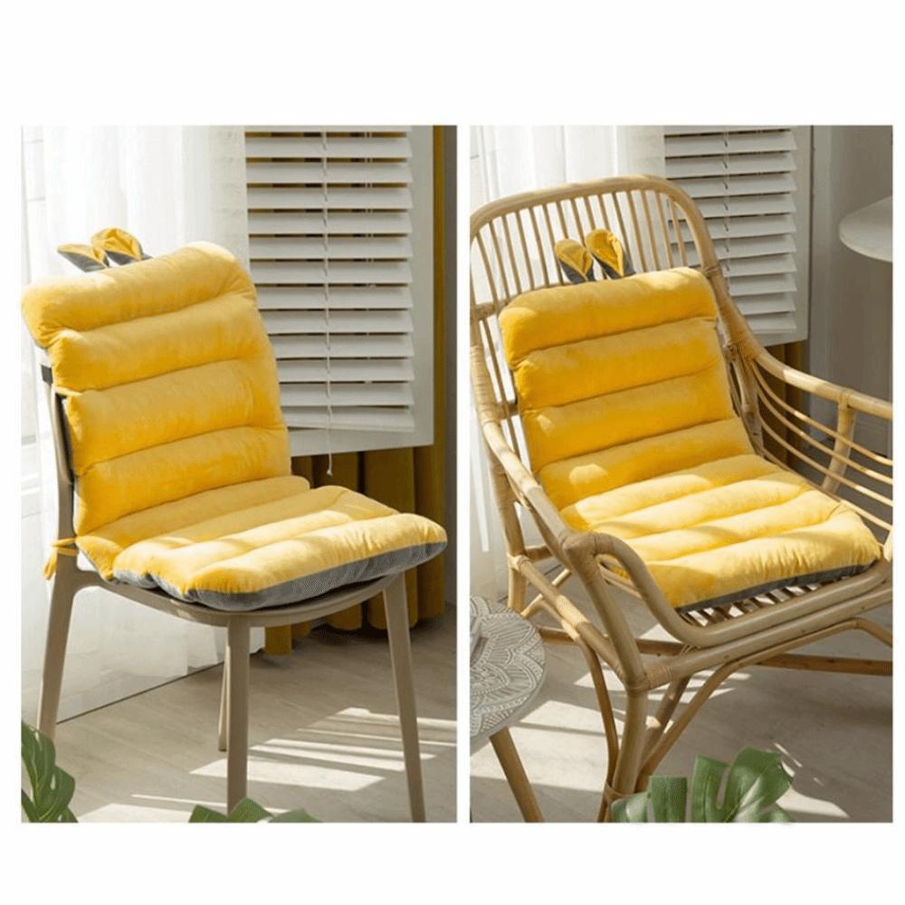 New Soft Desk Chair Cushion Winter Warm Velvet Seat Cushion Removable Thickened Chair Pad Office Computer Chairs