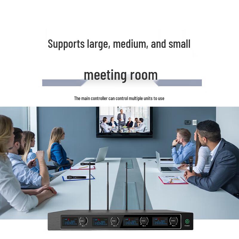 Runpu RP-WX8004S One-to-Four Wireless Handheld Microphone System (CN version)