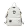2025 New Backpack Female Punk Style Cross Female Backpack Large Capacity Women's Casual Bag Rivet Backpack Tide