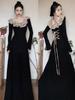 Elegant Hepburn Style French Black Knit Long Sleeve Dress - Women's Autumn 2025 Collection