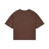 We11done Ss22 Rhinestone Logo Pocket Short Sleeve T-Shirt Unisex Tops Brown WD-TT1-22-523-U-BR