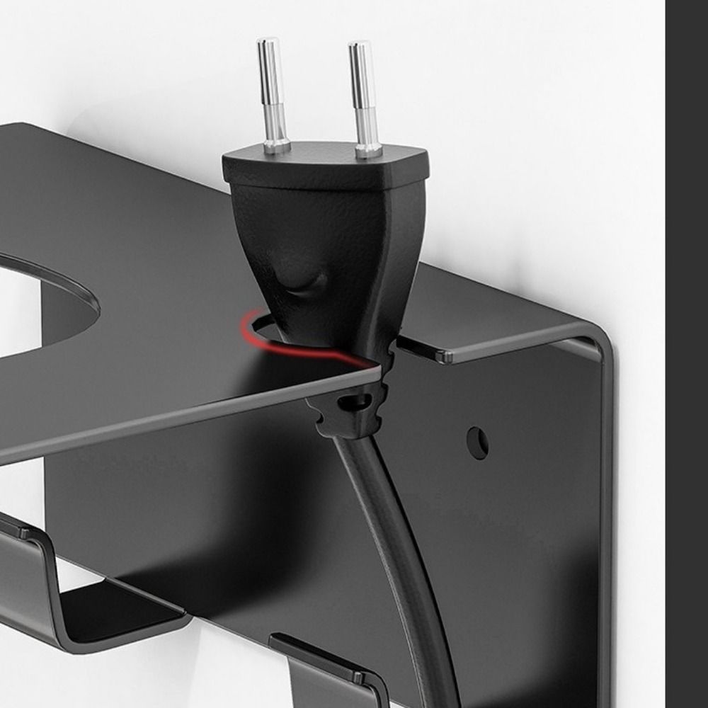 Stainless Steel Hair Dryer Holder Waterproof Blow Dryer Rack Simple Metal Storage Bracket Bathroom