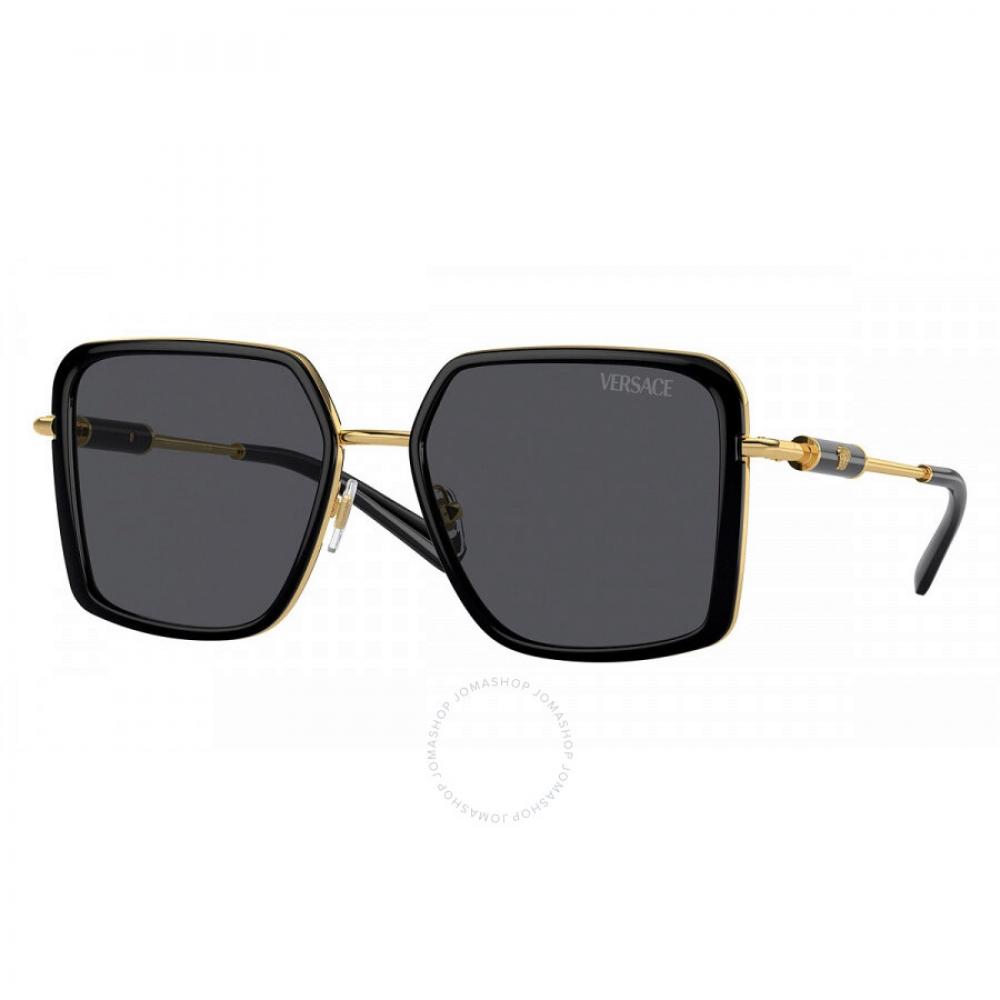 

Versace Dark Grey Square Ladies Sunglasses Ve2261 100287 56