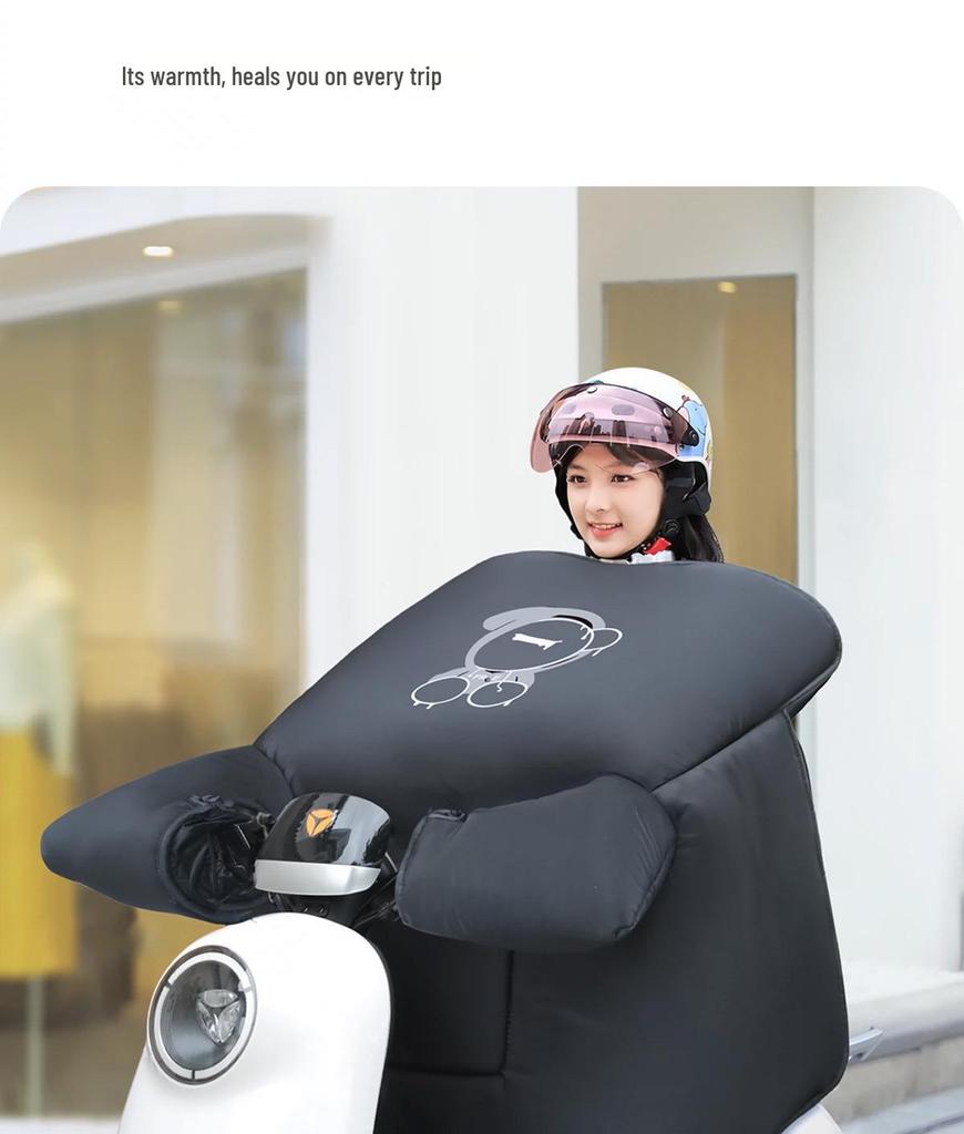 Universell Elfordon Vindruta Vindsäker Vaddering - Fleecefodrad för Vinter och Alla Säsonger