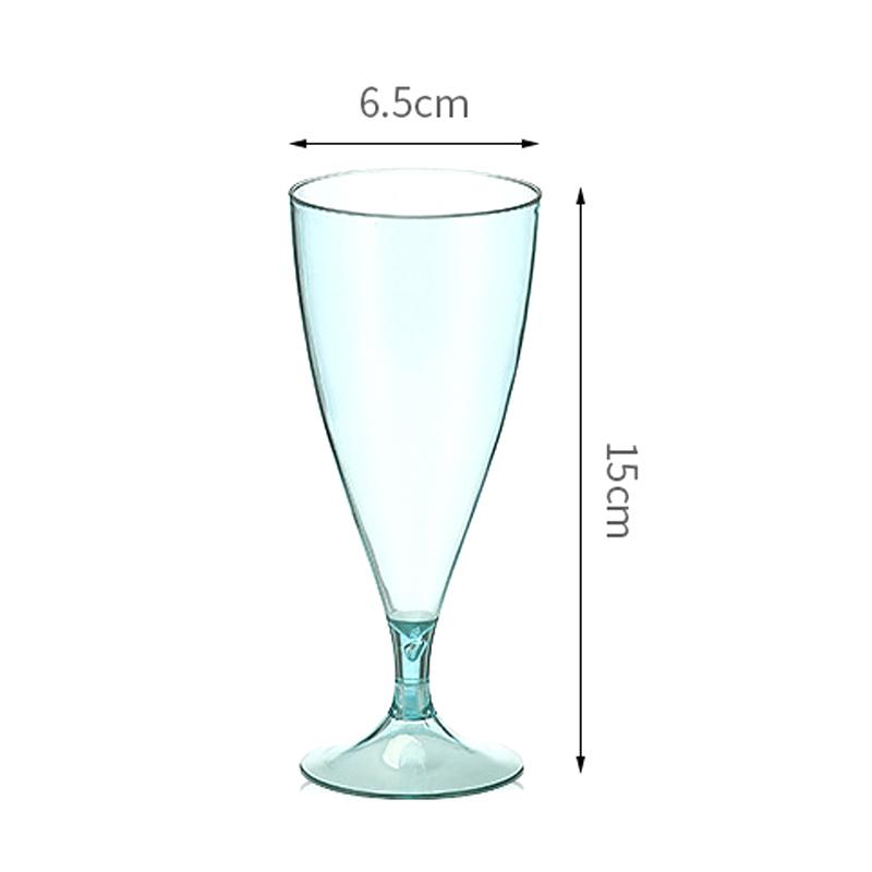 

1 штука Пластиковые бокалы для шампанского для тостов Бокалы для шампанского для свадебной вечеринки Празднование Уличная посуда синий