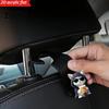 Cute Cat Dog Car Decor Seat Hook, Cartoon Cat/Dog Pattern Decor, Durable Load Bearing Acrylic Storage Accessories Headrest Hanger,