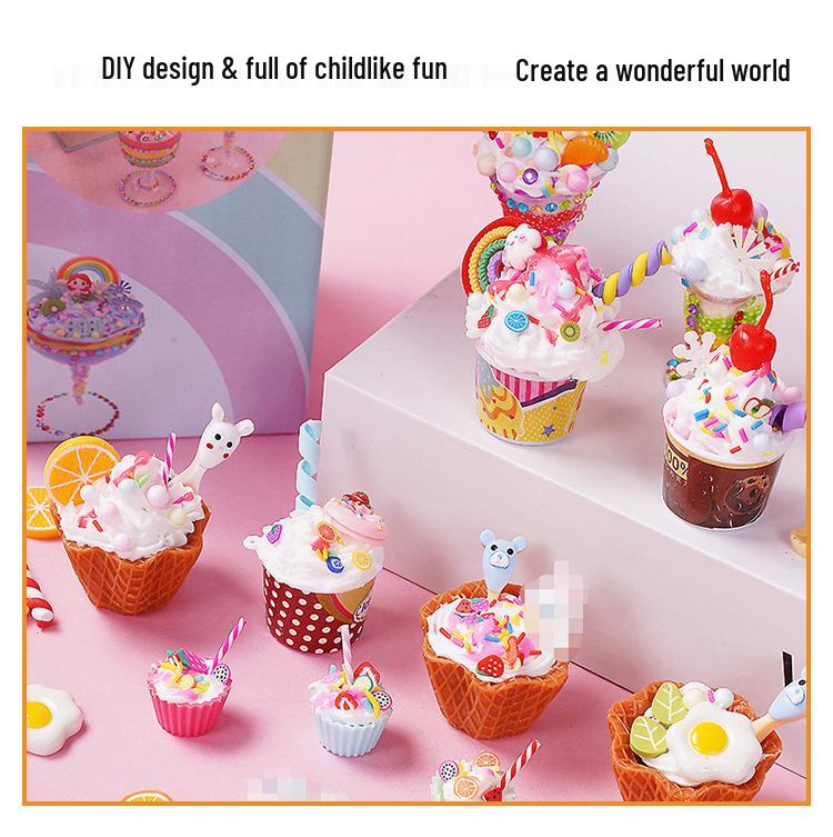 DIY Ice Cream Making Kit for Kids - Toy Food & Cake Simulation