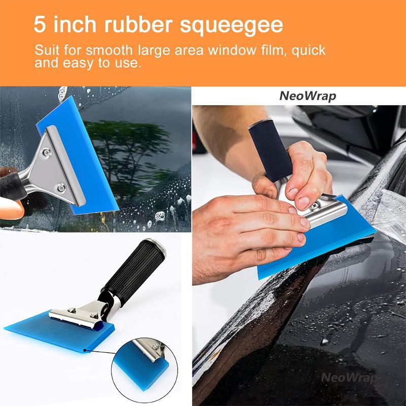 Vinyl Wraps Applicator Tool Kit Window Tint Film Rubber Squeegee Car Wrapping Tools Felt Squeegees Plastic Scraper Wrap Knife