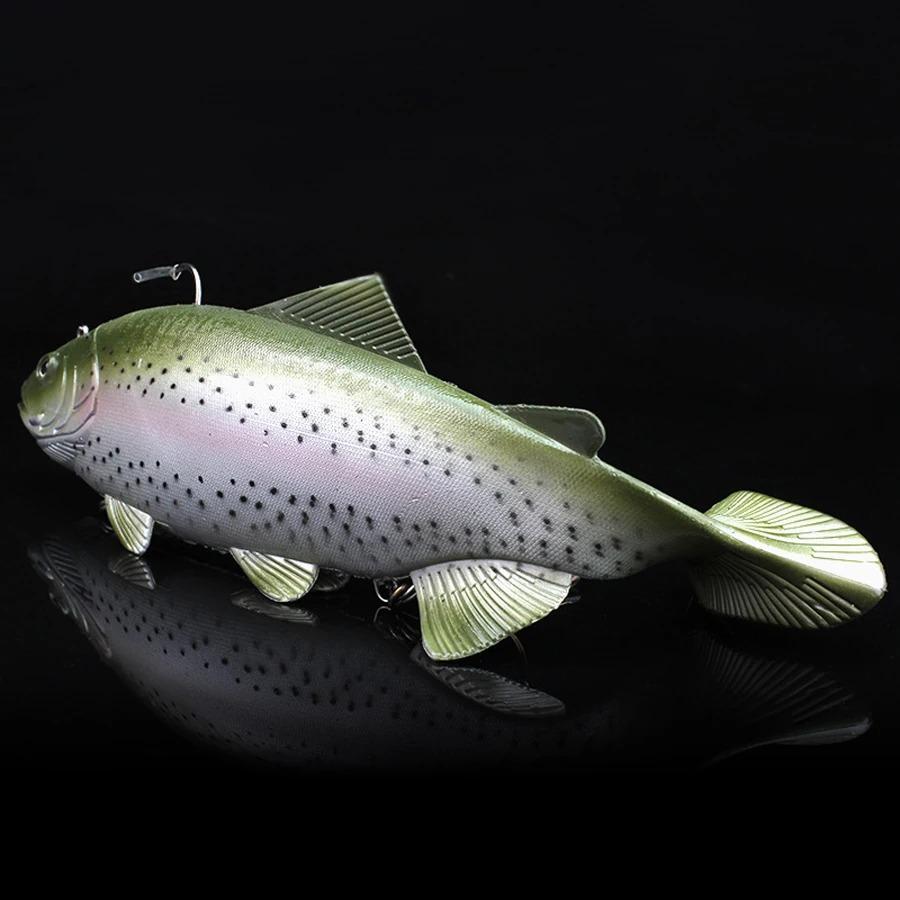 Soft Deep Sea Bait Trout Jig Head PVC Fishing Lures 135g 400g Swimming T Tail Silicone Lure Artificial Baits Swimbait Wobblers 260319