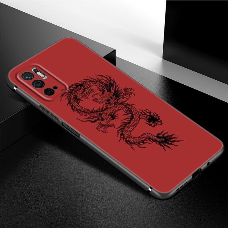 Cartoon Drache Handyhülle Für Xiaomi Redmi Note 11 10 9 8 Pro 11T 5G 10T 10S 9S 9T 9i 9C 9A 8T Weiche TPU Schwarze Hülle Coque Funda