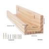 Wall Mount Record Holder Wood Album Shelf Bracket Music Album Storage Shelf Music Classroom Decoration Easy To Install