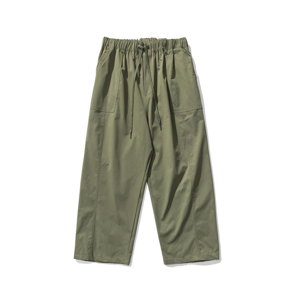2025 Summer Japanese Style Plus Size Casual Harem Pants - Wide Leg, Solid Color