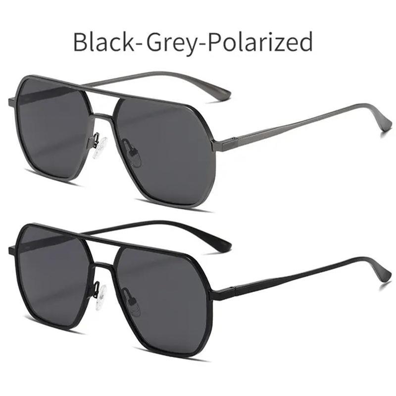 1-2PCS New Fashion Aluminum Photochromic Sunglasses Men Women Polarized Sun Glasses Chameleon Anti-glare Driving Oculos De Sol
