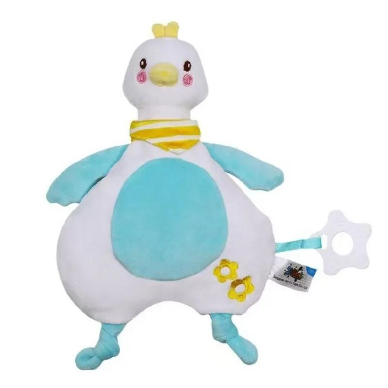 Poduszka-przytulanka dla dzieci w wieku 0-2 lat - Pluszowa zabawka zwierzątko z czystej bawełny, jesienno-zimowa miękka poduszka uspokajająca dla niemowląt i małych dzieci