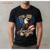 America 250th Anniversary T Shirt Patriotic Eagle Flag Semiquincentennial Vintage Homme Stretched