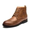 Elegant Mens Pu Leather Ankle Boots With Beautiful Detail And Comfortable Fit