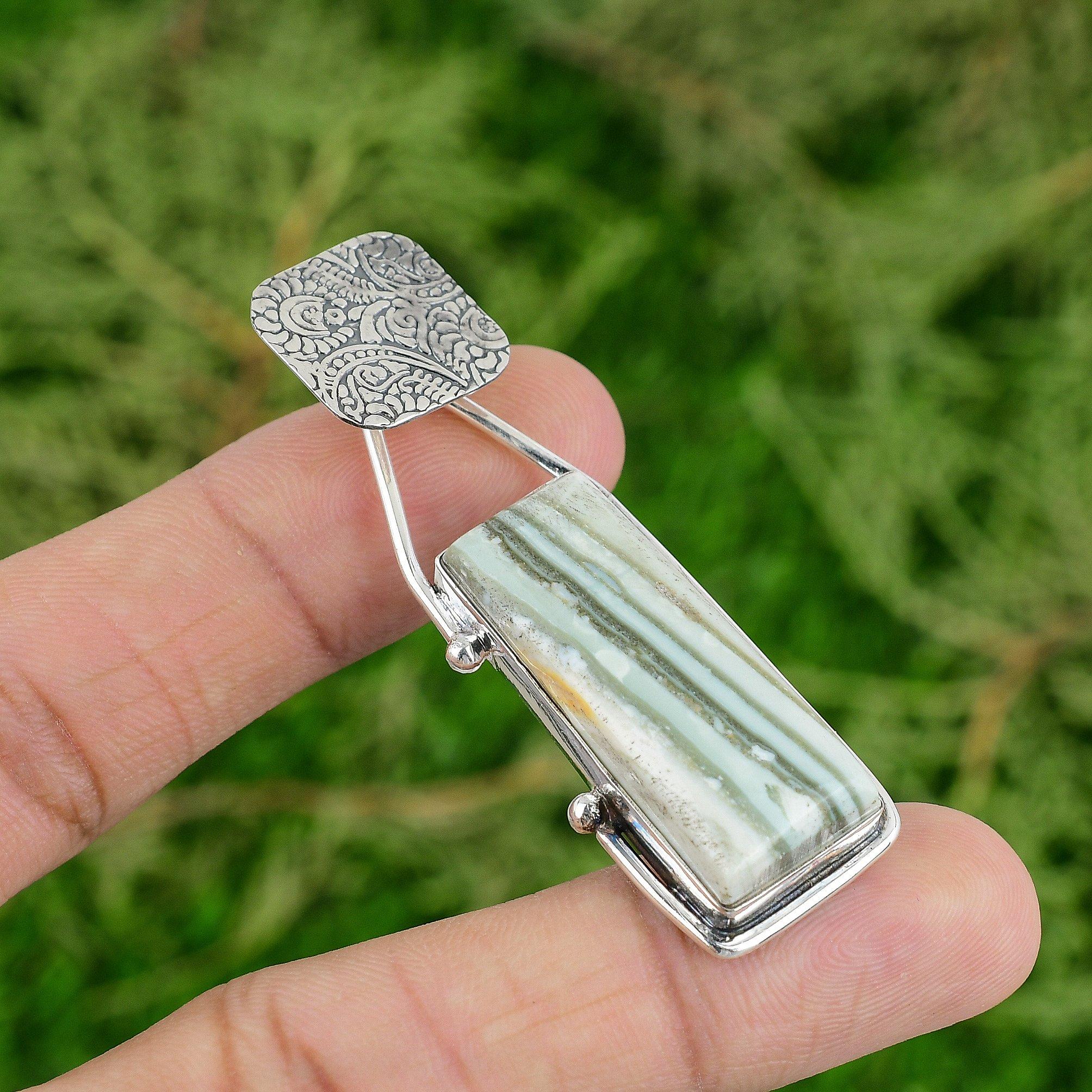 

Daughters Day Sale Natural Blue Rhodochrosite Pendant Jewelry Sterling Silver