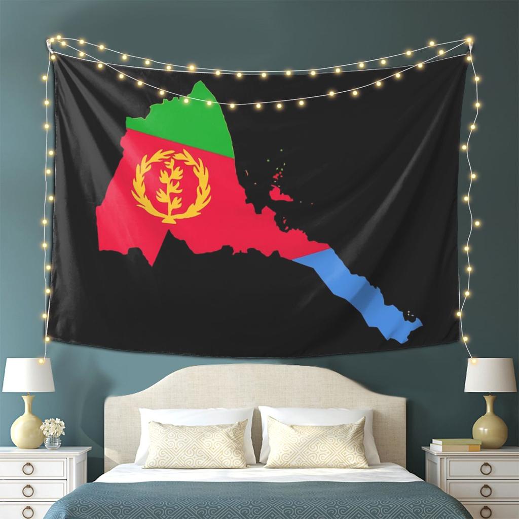 Flag Of Eritrea Tapestry Wall Hanging Aesthetic Home Decor Tapestries for Dorm Room