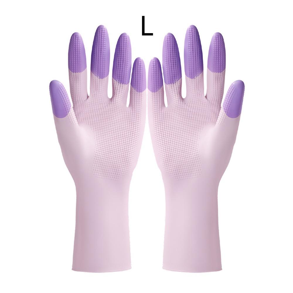 Waterproof Rubber Latex Gloves Thickened Housework Glove New Cuffs Dishwashing Gloves