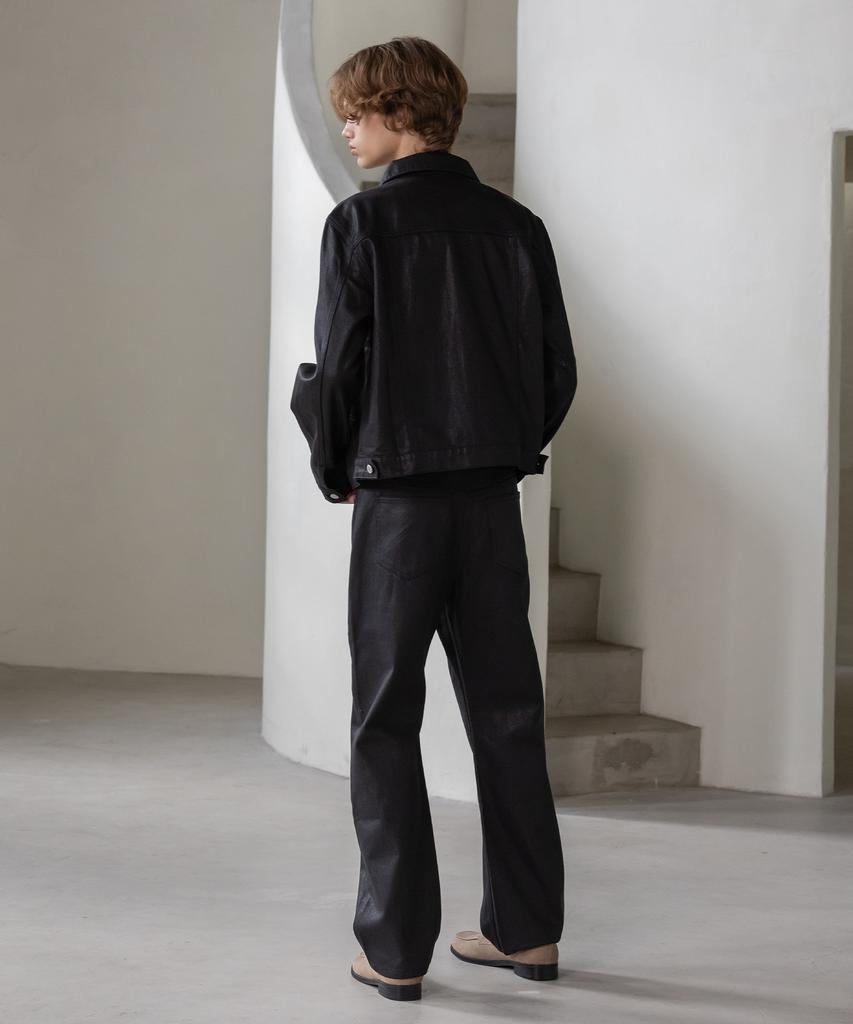 Decoroso Knox Denim Trucker Set [Coated Black]