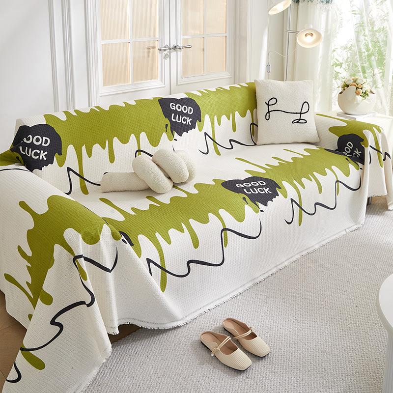 Полотенце для дивана с геометрическим узором — фото 4