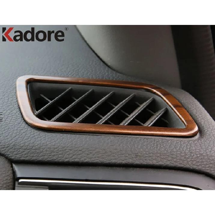 Car Front Upper Air Condition Vent Outlet Cover Trim For Honda CRV CR-V 2017 2018 Wood Grain Interior Accessories