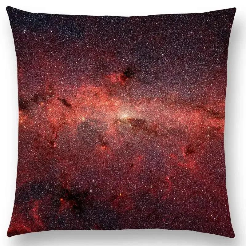 Pillowcase Night Sky Gorgeous Nebula Distant Galaxy Mysterious Universe Cushion Cover Home Decoration Sofa Home