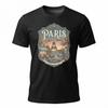 Paris France Eiffel Tower Cafe Graphic T-Shirt Unisex Travel Tee